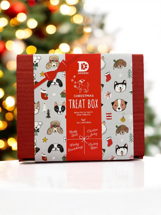 🎄 Dewkes Christmas Dog Gift Box – The Ultimate Festive Treat for Your Furry Friend! 🎁🐾